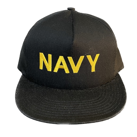 US Navy Snap Back Baseball Cap - Picture 1 of 2